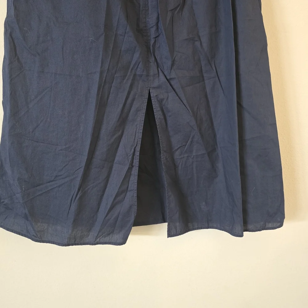 COS Womens Maxi Skirt Navy Blue‎ With Pockets Size 6 Preppy
